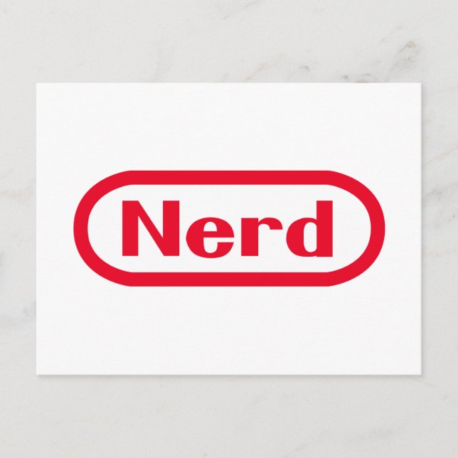Cartão Postal Nerd (Frente)