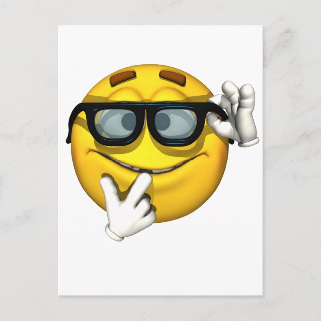 Cartão Postal Nerd Amarelo (Frente)