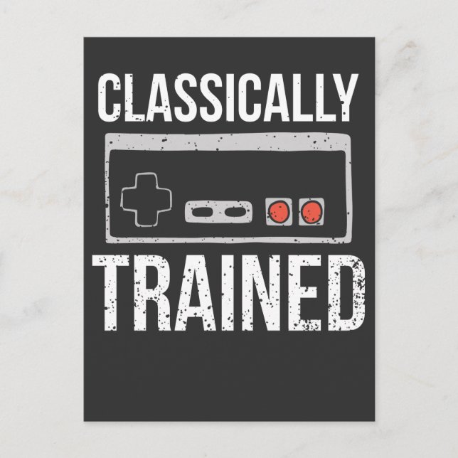 Cartão Postal Nerd de jogos do Controlador de vídeo (Frente)