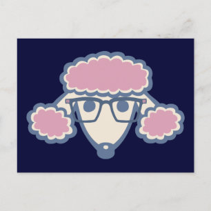 Cartão Postal Nerd Poodle