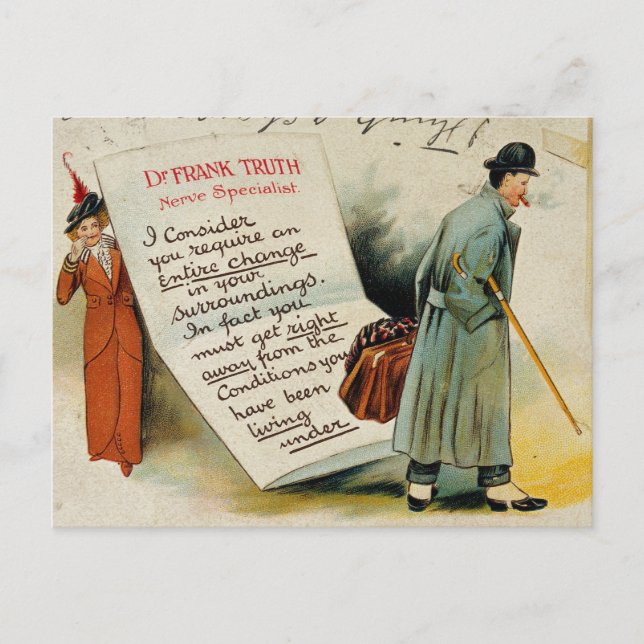 Cartão Postal Nerve o aconselhamento especializado para mudar o  (Frente)