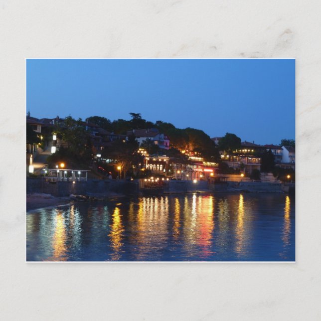 Cartão Postal Nessebar Night (Frente)