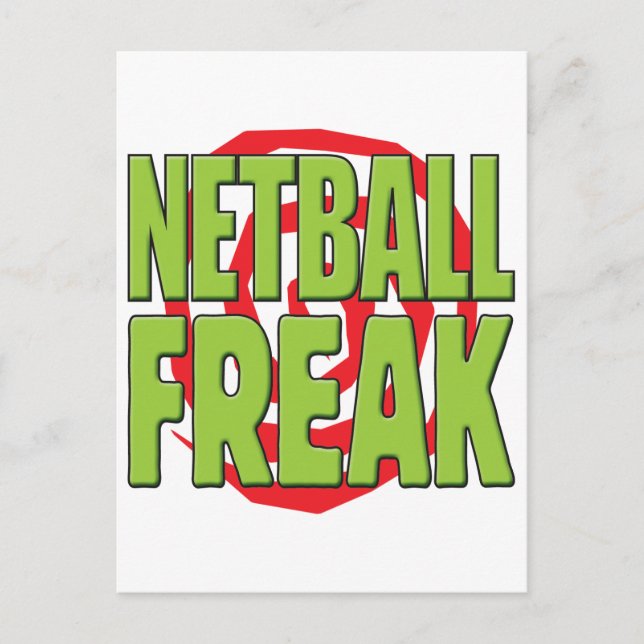 Cartão Postal Netball Freak G (Frente)
