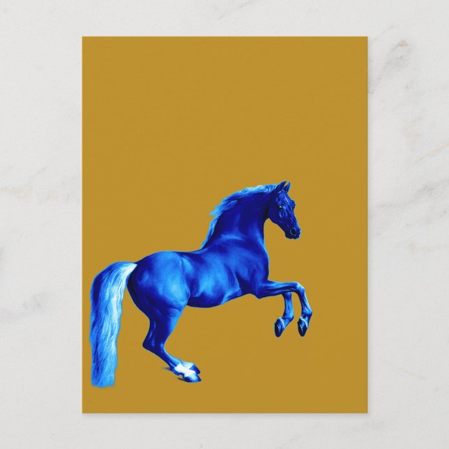 Cartão Postal Neto do Godolphin Arabian Blu Canvas Print (Frente)