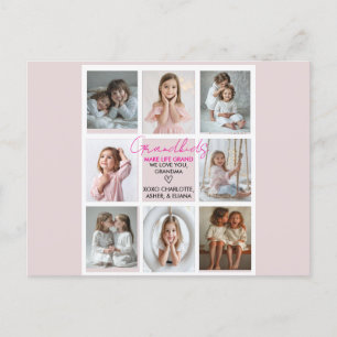 Cartão Postal Netos fazem da vida o grande vovó 8 fotos personal