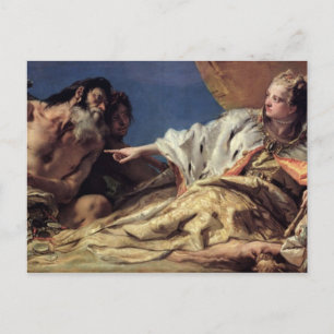 Cartão Postal Netuno que oferece presentes a Veneza (fresco do t