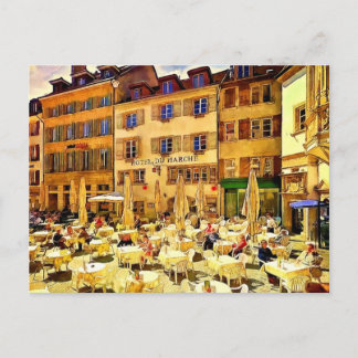 Cartão Postal Neuchâtel Suiça Art