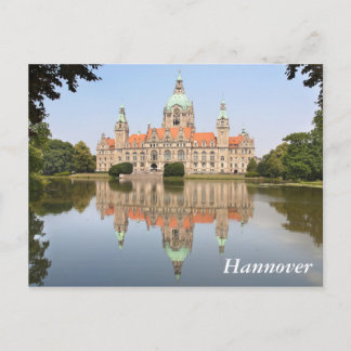 Cartão Postal Neues Rathaus em Hannover