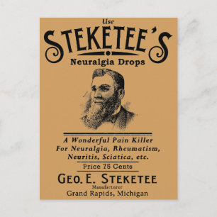 Cartão Postal Neuralgia de Steketee cai no Grande Rapids, MI