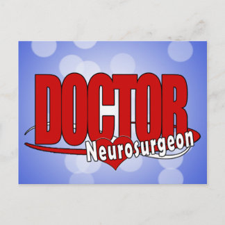 Cartão Postal Neurocirurgião VERMELHO GRANDE