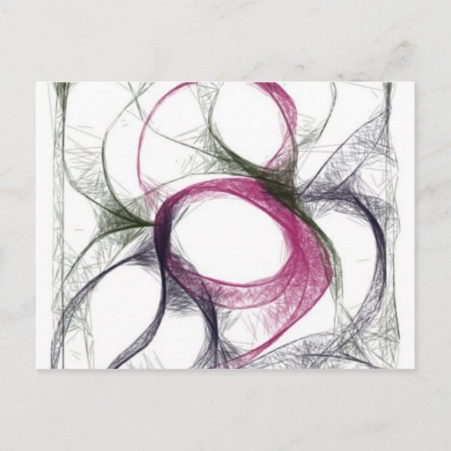 Cartão Postal neurônio interligado do projeto cerebral yaei_link (Frente)