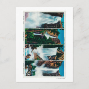 Cartão Postal Nevada, Yosemite, Vernal e Bridal Veil Falls