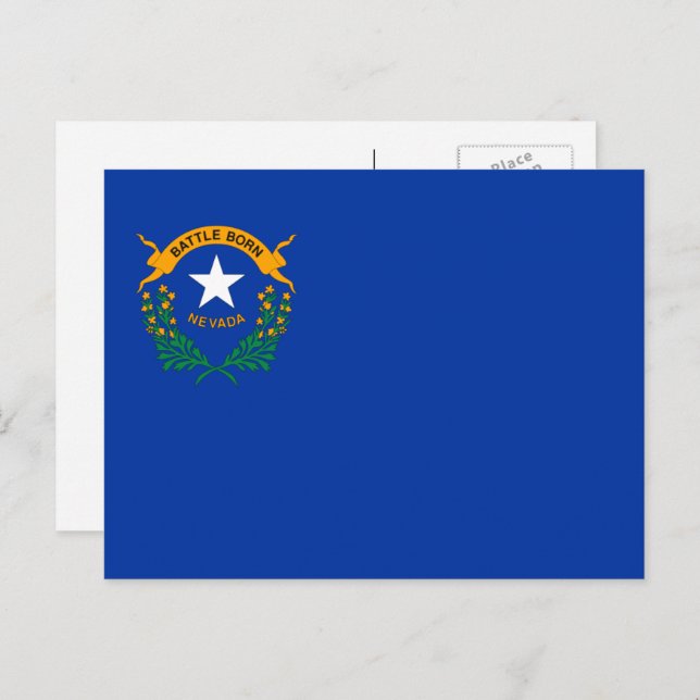 Cartão Postal Nevadan Flag, Flag de Nevada (Frente/Verso)