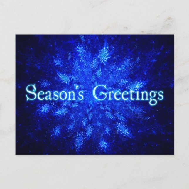 Cartão Postal Nevasca (Frente)