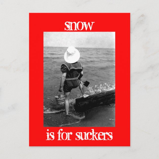 Cartão Postal Neve é para cartazes (Frente)