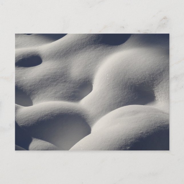 Cartão Postal Neve Esparsa Monta Natureza Abstrato (Frente)