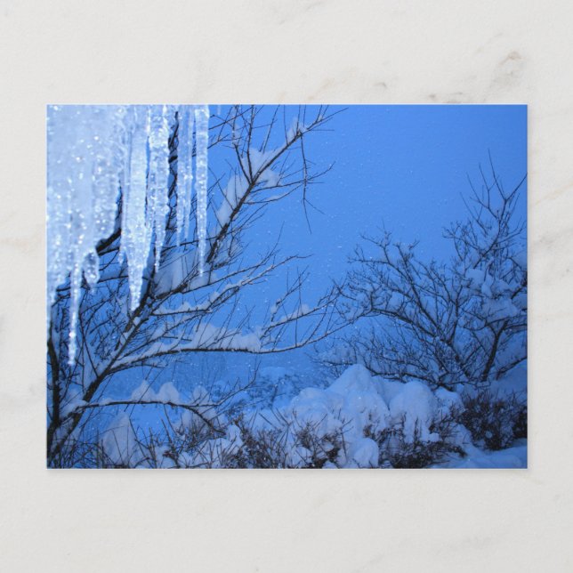 Cartão Postal Neve - Inverno (Frente)