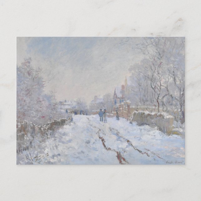Cartão Postal Neve na Argentina (por Claude Monet) (Frente)
