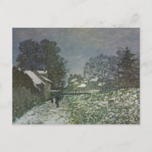 Cartão Postal Neve na Argentina por Claude Monet, Vintage Art