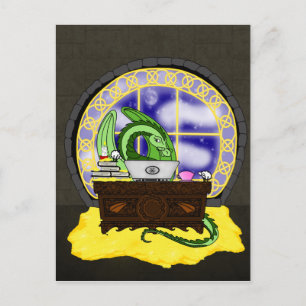 Cartão Postal Never sleeping Dragon at work