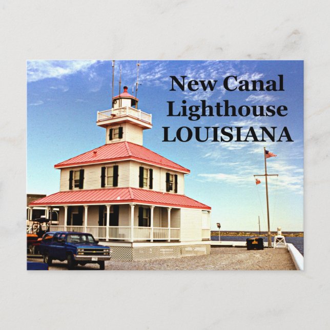 Cartão Postal New Canal Lighthouse, Cartão-postal da Louisiana (Frente)