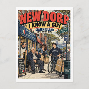 Cartão Postal New Dorp Eu Conheço um Cara