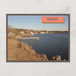 Cartão Postal New England Casas Ocean Kittery Maine Nature