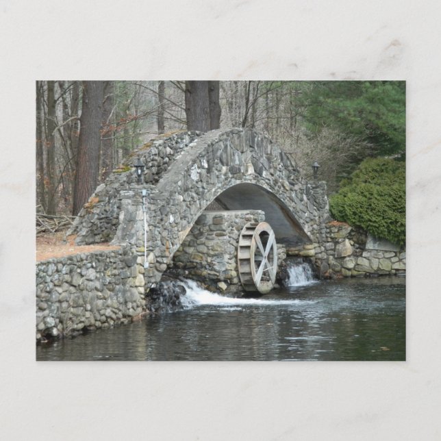 Cartão Postal New England Stone Bridge (Frente)