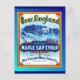 Cartão Postal New England Vermont Maple Syrup (Frente)