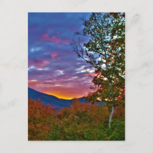 Cartão Postal New Hampshire Fall Foliage Sunset