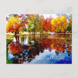 Cartão Postal New Hampshire no outono - Cartaz postal