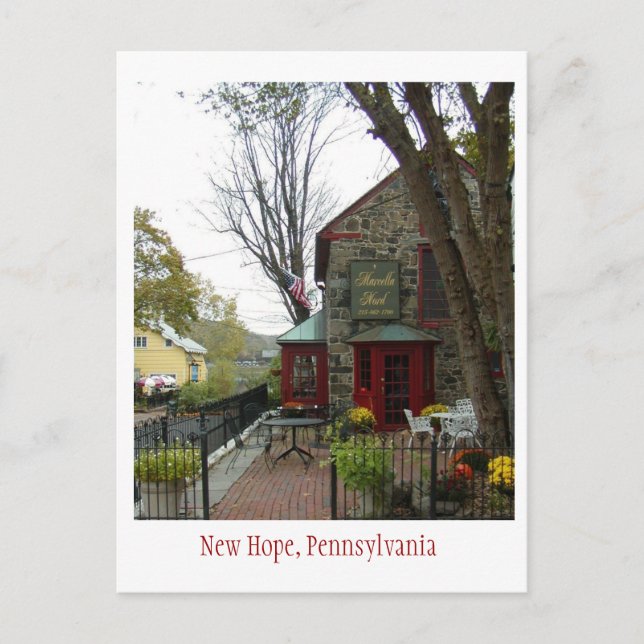Cartão Postal New Hope, Pensilvânia (Frente)