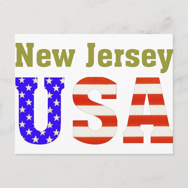 Cartão Postal New Jersey USA! (Frente)