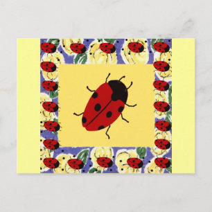 Cartão Postal New Lady Bugs