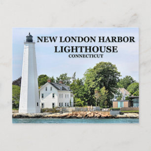Cartão Postal New London Harbor Lighthouse, Cartão-postal de Co