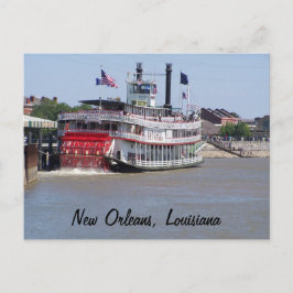 Cartão Postal New Orleans Louisiana River Boat