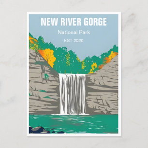 Cartão Postal New River Gorge National Park West Virginia Bridge