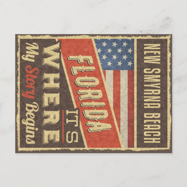 Cartão Postal New Smyrna Beach (Frente)