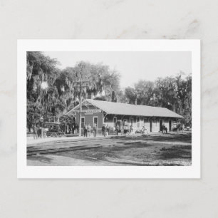 Cartão Postal New Smyrna, Estação Ferroviária da Flórida, 19