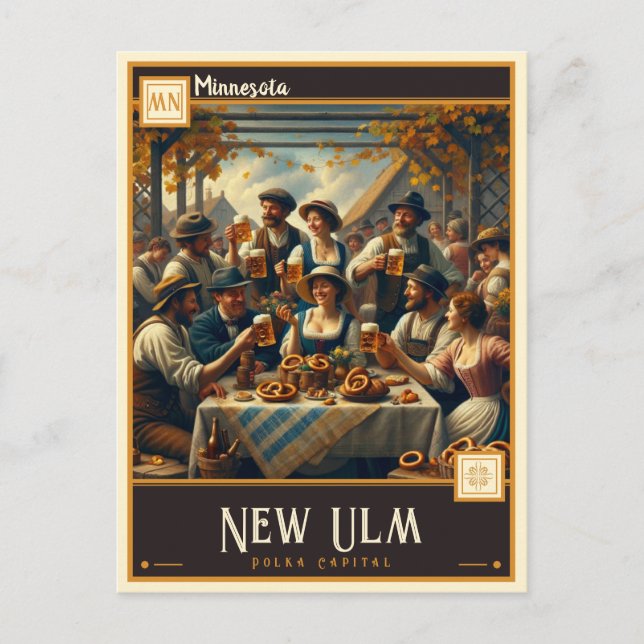 Cartão Postal New Ulm, Minnesota | Vintage (Frente)