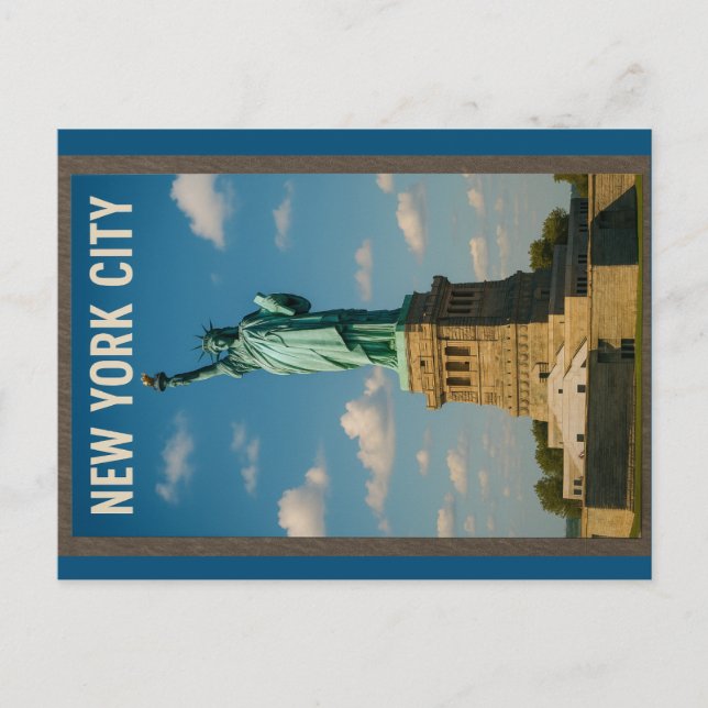 Cartão Postal New York City – The Statue of Liberty (Frente)