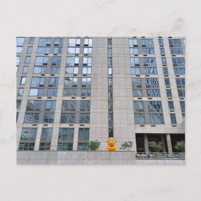 Cartão Postal New York City - Yellow man from the High Line Park (Frente)