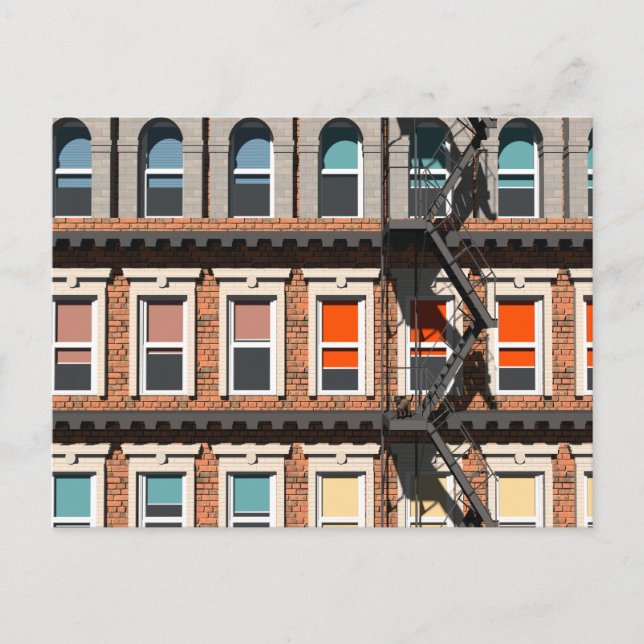 Cartão Postal New York facades (Frente)