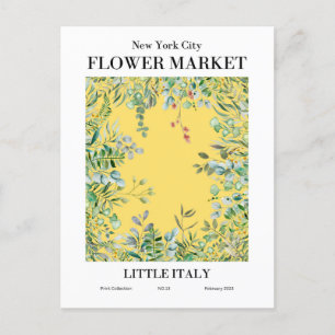 Cartão Postal New York Flower Market, Little Italy Postcard