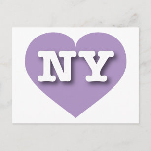 Cartão Postal New York Lavanda Heart - Eu amo NY