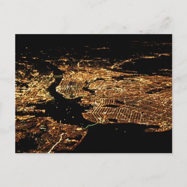 Cartão Postal New York Metro Aerial Postcard (Frente)