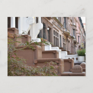 Cartão Postal New York Photoographic NYC Brownstones no Alto Oes