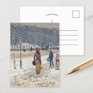 Cartão Postal New York Street Childe Hassam