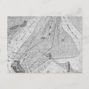 Cartão Postal New York: Trem do EL, C1878