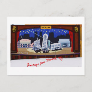 Cartão Postal Newark Mural